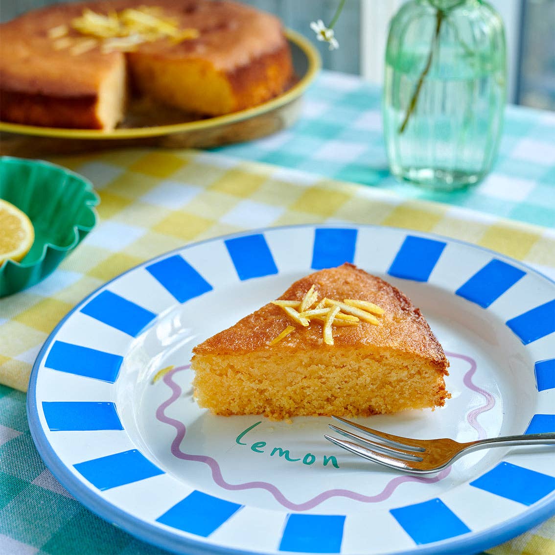 Lemon Enamel Plate - 25cm | Summer Tableware |