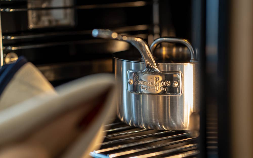 Classic 20cm Stainless Steel Triply Saucepan with Lid