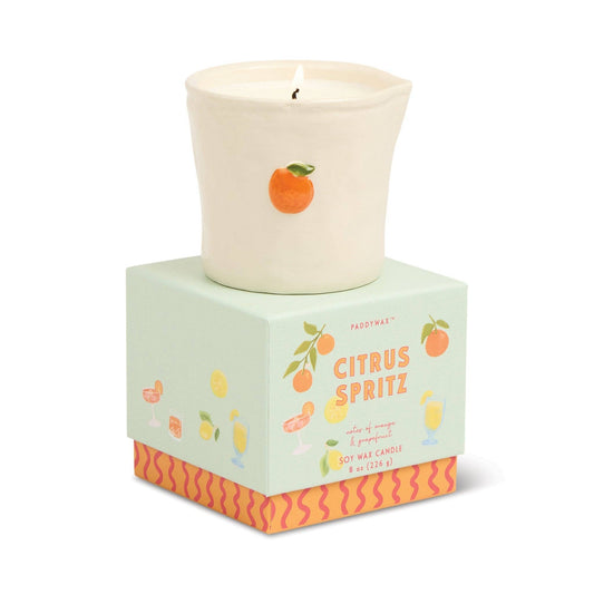 Paddywax Bistro Orange Ceramic Candle - Citrus Spritz